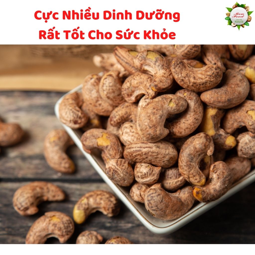 Hạt Điều Rang Muôi Bình Phước Loại 1, Hạt Điều Rang Củi 100% Xuất Khẩu Nguyên Lụa Đóng Hộp, ToFood86