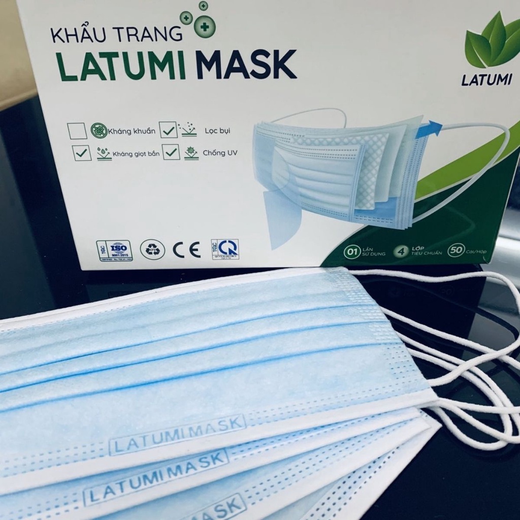 Khẩu trang thời trang kháng khuẩn chống nắng cho nam hàng xuất khẩu Latumi - Hàng chính hãng đạt tiêu chuẩn Hoa Kỳ