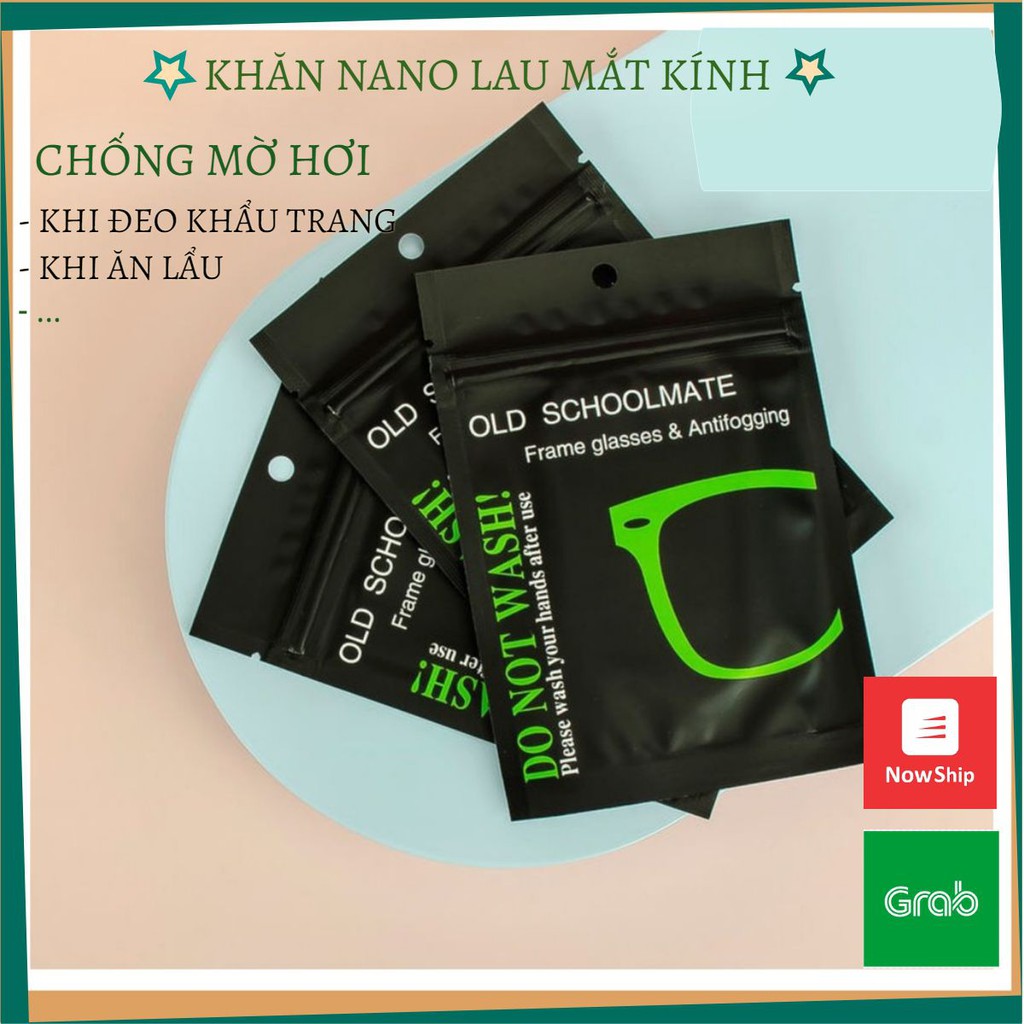 Khăn nano lau kính mắt, chống mờ sương, chống bám hơi nước khi đeo khẩu trang [Hiệu quả 100%] | BigBuy360 - bigbuy360.vn