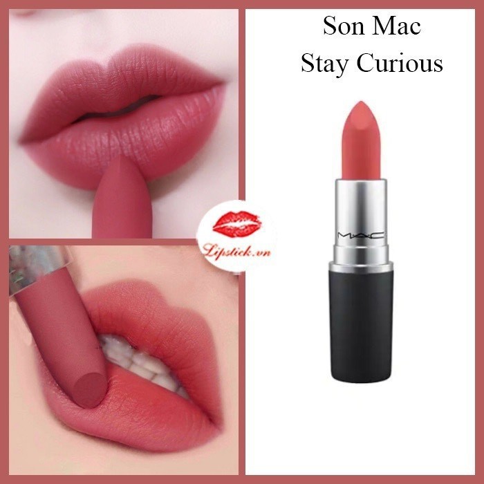[Chính Hãng] Son MAC Full Size Bản Matte, Powder Kiss Tặng Kèm Mask | BigBuy360 - bigbuy360.vn