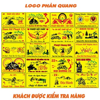 COMBO 20 LOGO PHƯỢT TEM PHƯỢT PHẢN QUANG