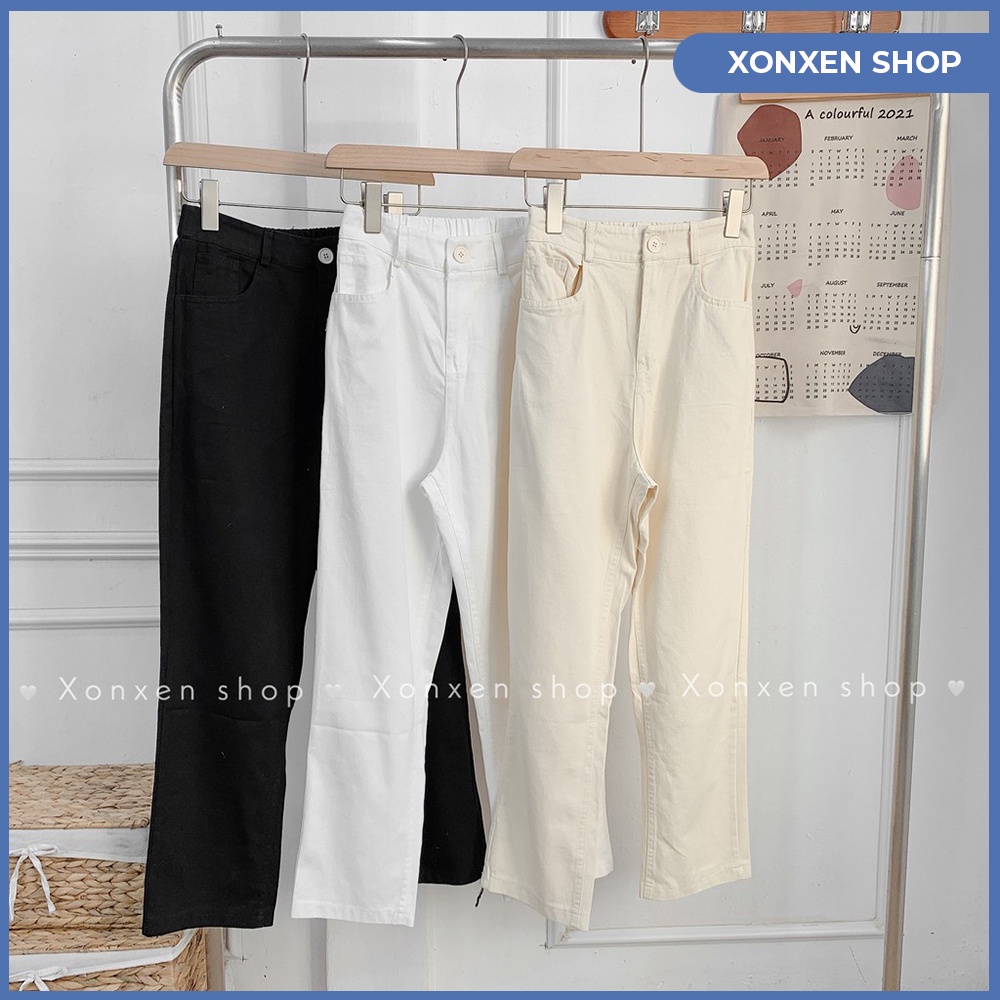 Quần kaki nữ, quần kaki nữ suông trơn lưng chun mã 550