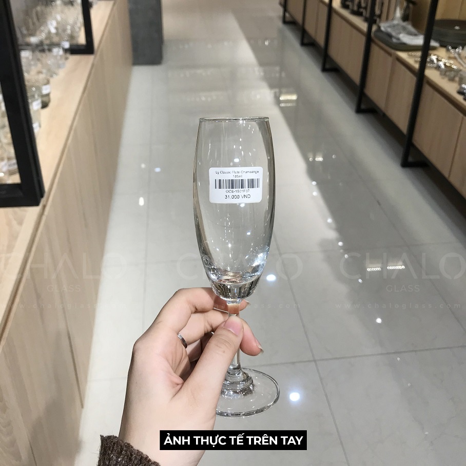 Ly rượu sâm panh thủy tinh Ocean Classic Flute Champange  - 185ml - 1501F07