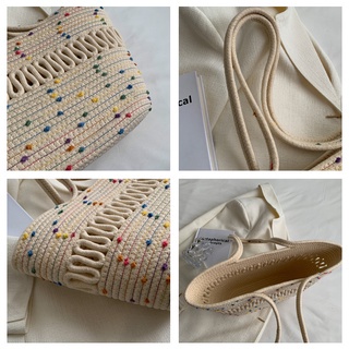 (HÀNG SẴN) Túi tote thời trang màu sắc xinh xắn , mang phong cách Vintage Hàn Quốc