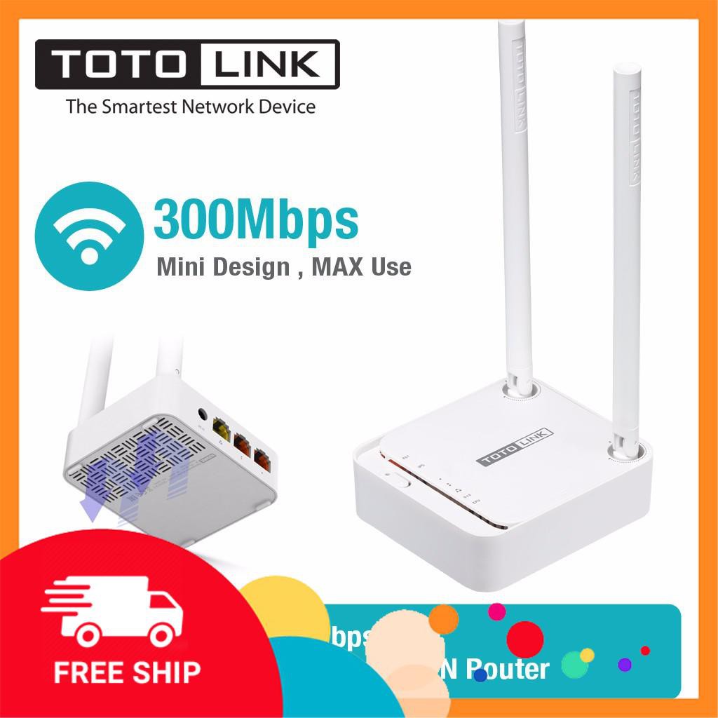 Bộ Phát Wifi Chuẩn N Tốc Độ 300Mbps TotoLink N200RE - V3 - Bảo hành chính hãng 24 tháng