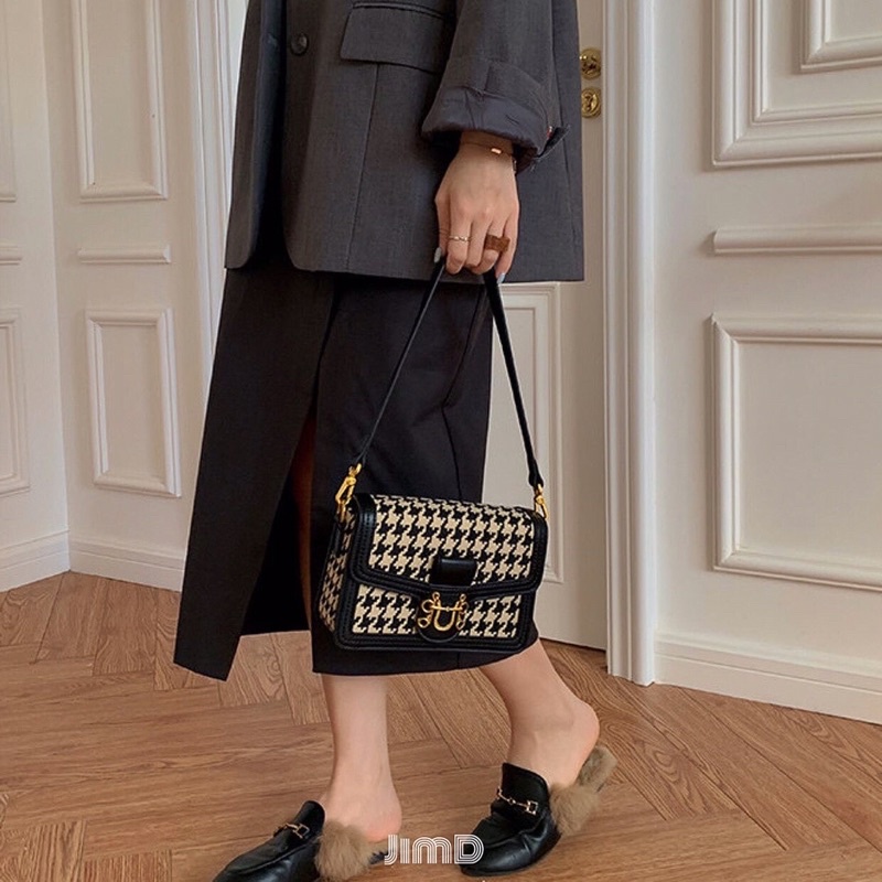 Túi xách nữ đeo vai đeo chéo hoạ tiết nanh sói - MK001