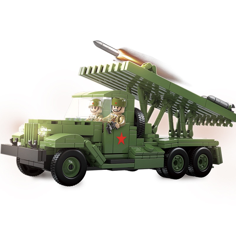 Set 731 Mô Hình Xe Tải Đồ Chơi MOC WW2 BM-13 Rocket Artillery Katyusha Mới