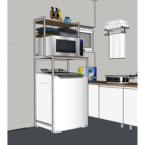 Kệ Máy Giặt 3 Tầng Đa Năng Arego KMG03