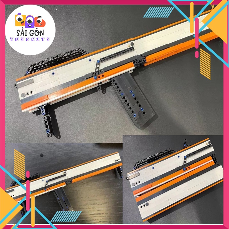 Đồ Chơi Lắp Ráp Kiểu LEGO Mô Hình PUBG Magpul FMG9 Asiimov Với 400+ PCS - Theo Bản Thiết Kế Của Kevin183