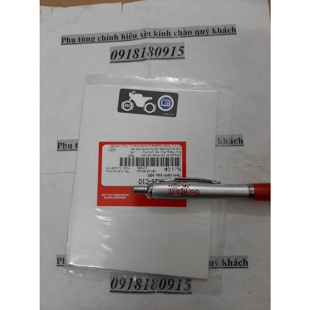 Tem cảnh báo ABS  tem abs ab 160 winner x vario honda honda