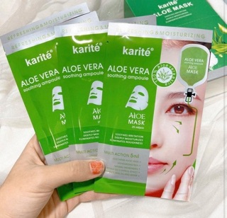 Hộp 10 mặt nạ giấy Karite Thái Lan
