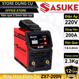 Máy hàn điện tử mini Inverter Sasuke ZX7-200N l Có đồng hồ