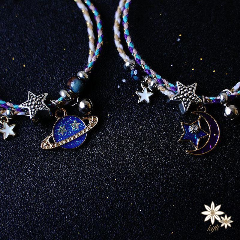 Vòng Tay Hình Hành Tinh/Mặt Trăng/Ngôi Sao Dễ Thương Cho Nữ（quà tặng ngày thiếu nhi）