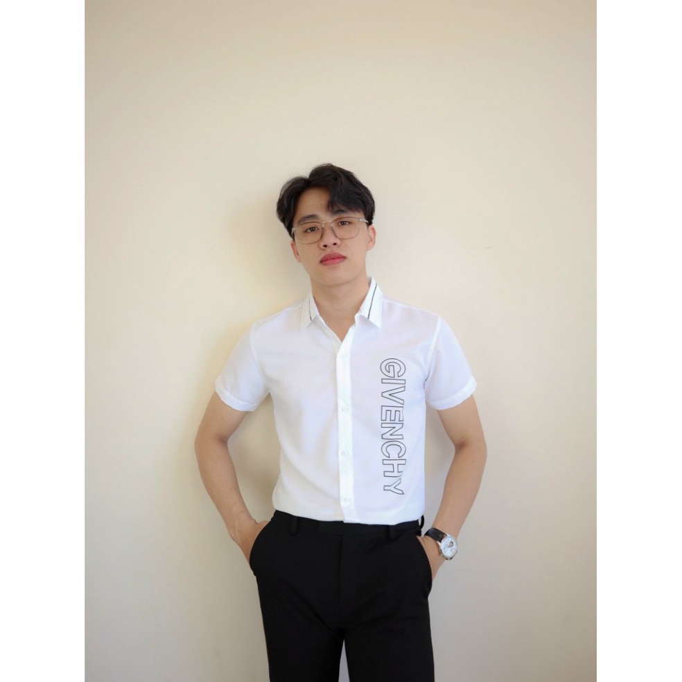 Áo sơ mi nam vải lụa, Sơ mi chất liệu lụa mềm mịn, kiểu dáng slimfit trẻ trung, thanh lịch, tôn dáng unisex | BigBuy360 - bigbuy360.vn
