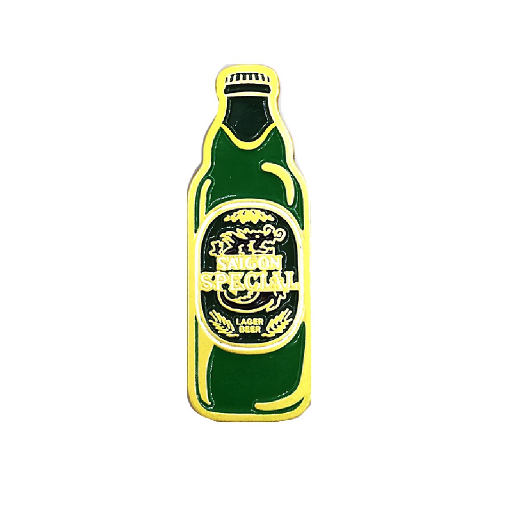 Ghim cài áo Enamel Pin STICKER FACTORY - Chủ đề beer Saigon Special - Kích thước 1.28x3.7cm