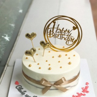 Mica Happy Birthday - Trang trí bánh