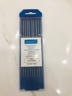 Kim hàn TIG/sắt/inox 2.4 chất lượng. Vỉ 10 que (vỏ hộp màu ngẫu nhiên)