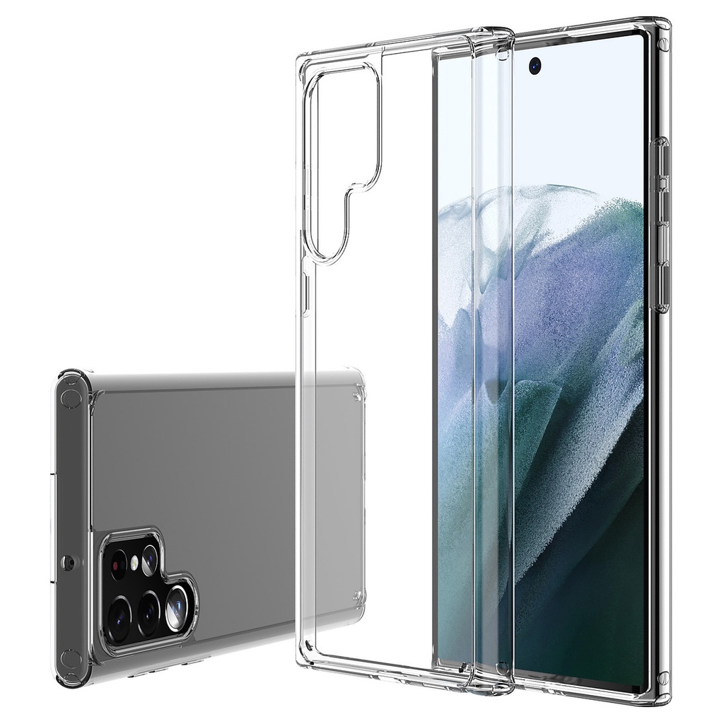 Ốp Lưng Trong Suốt Crystal Clear cho Samsung Galaxy S22 / Galaxy S22 Plus / Galaxy S22 Ultra