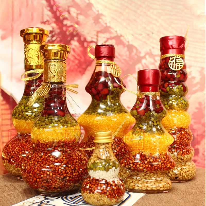 Bình ngũ cốc phong thủy đồ cúng bàn thờ thần tài cao cấp thu hút tài lộc may mắn bình an - TÔ TÂM QUANG