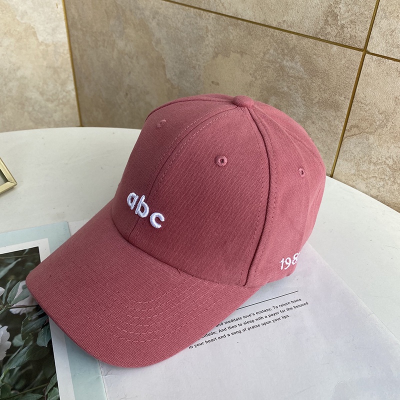 Mũ lưỡi trai thêu chữ ABC phong cách Hàn Quốc thời trang cho nam nữ