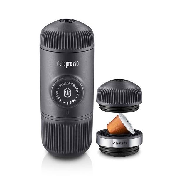 Máy pha cà phê cầm tay Wacaco NanoPresso cao cấp phù hợp cho đi phượt, dã ngoại, du lịch - Hàng chính hãng