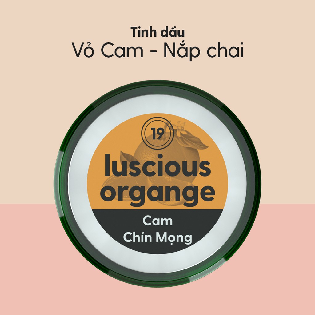 Tinh Dầu Cam Ngọt Organic Thiên Nhiên Nguyên Chất Đậm Đặc Xông Thơm Phòng, Làm Nến Thơm HENY GARDEN