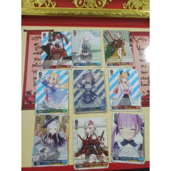 Combo 9 thẻ bài Weiss Schwarz hololive Sr