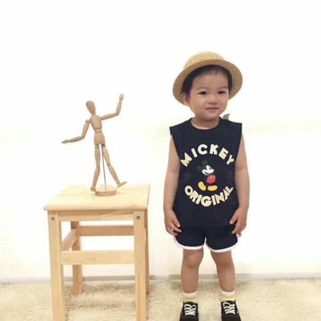 bộ mickey ba lỗ