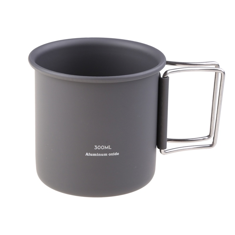 Cốc Uống Nước Bằng Hợp Kim Nhôm Có Tay Cầm Có Thể Gấp Gọn Tiện Dụng Mang Theo Du Lịch Dã Ngoại