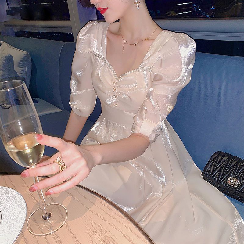 Đầm Lụa xước