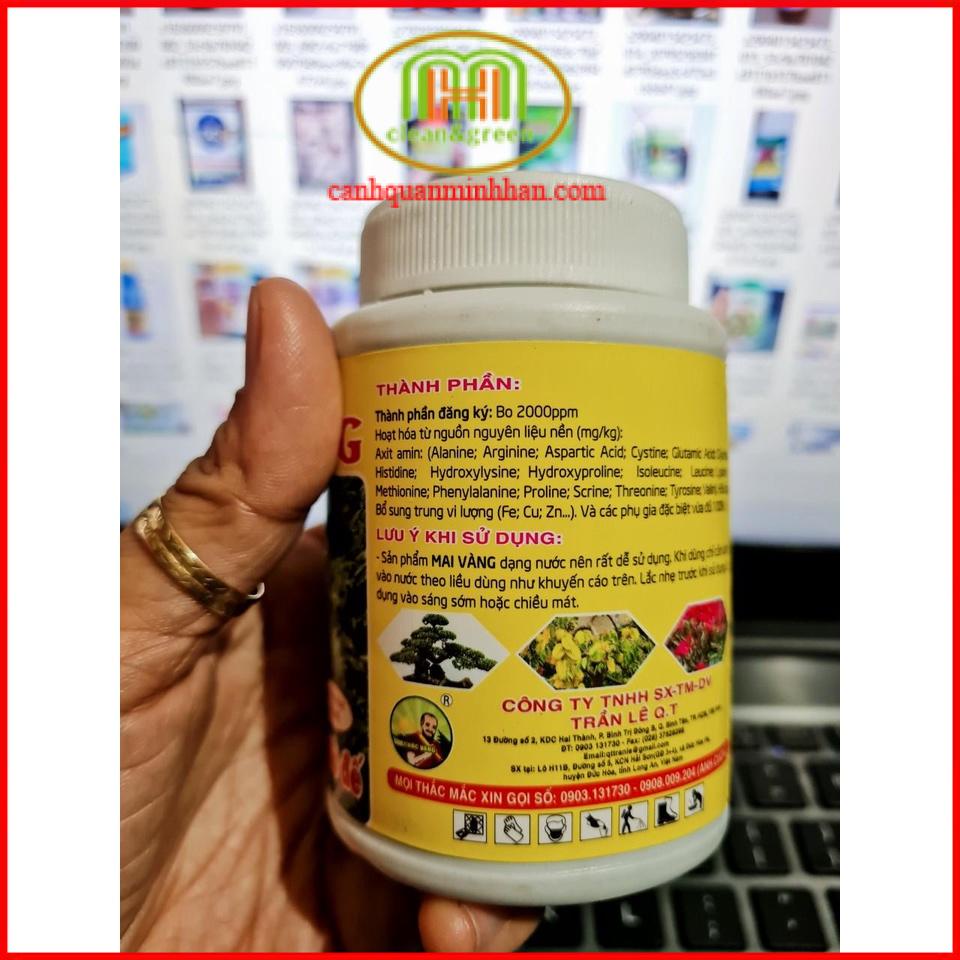 Phân bón vi lượng cho Mai vàng mập thân, xù da, nở đế, siêu bung đọt ,kích bông, lá không xoắn 100ml