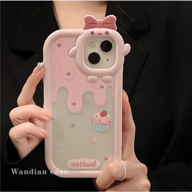 Ốp lưng iphone Ốp Điện Thoại Dẻo Họa Tiết Bánh Kem Dễ Thương Chống Sốc Cho iPhone 13 11 12promax XR 78plus Dinuo case/NY-1