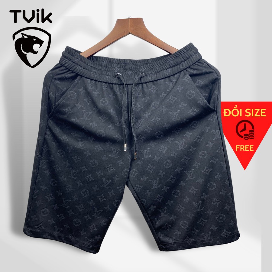 Quần ngố nam LV, quần short nam thun in họa tiết siêu hot TVIK - Q33