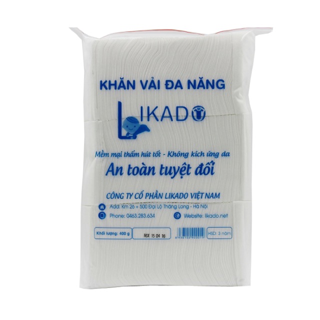 [FOLLOW SHOP SĂN DEAL 9K NGÀY 13/5] Combo 5 bịch khăn vải Likado 400g( 15*20)