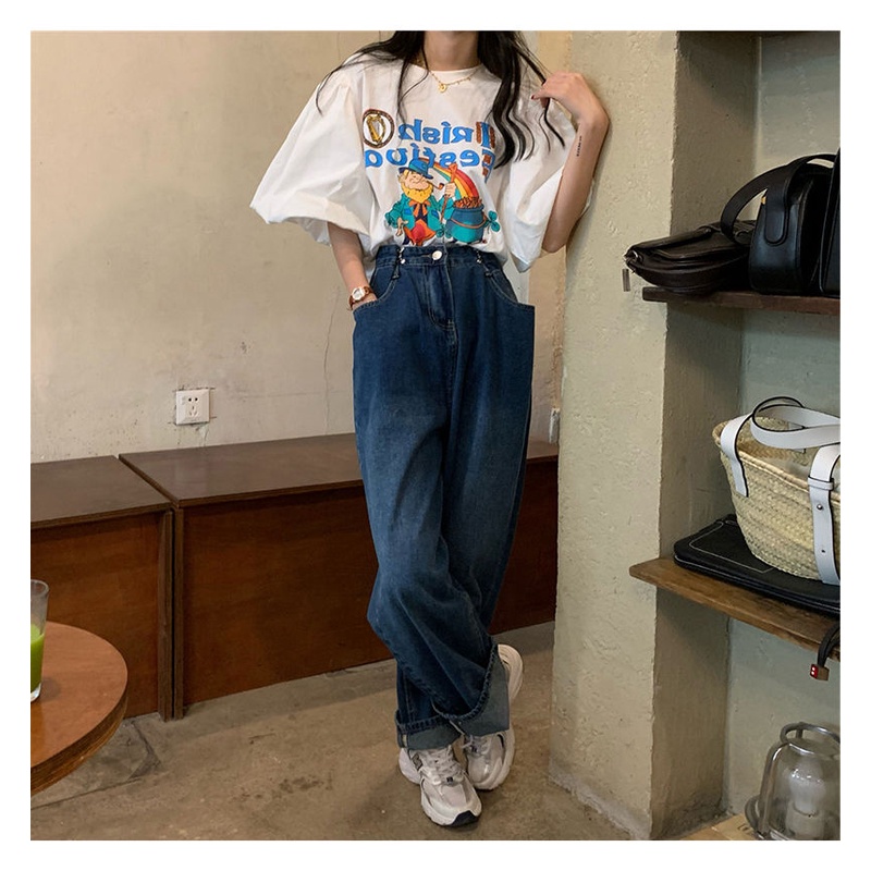 áo thun nữ Trắng Tay Ngắn Dáng Rộng Phong Cách Hàn Quốc Cho Nữ áo phông nữ  JL-TX-46