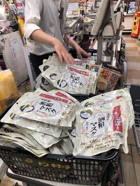 Mặt nạ Sake Kasu Face Mask Nhật Bản