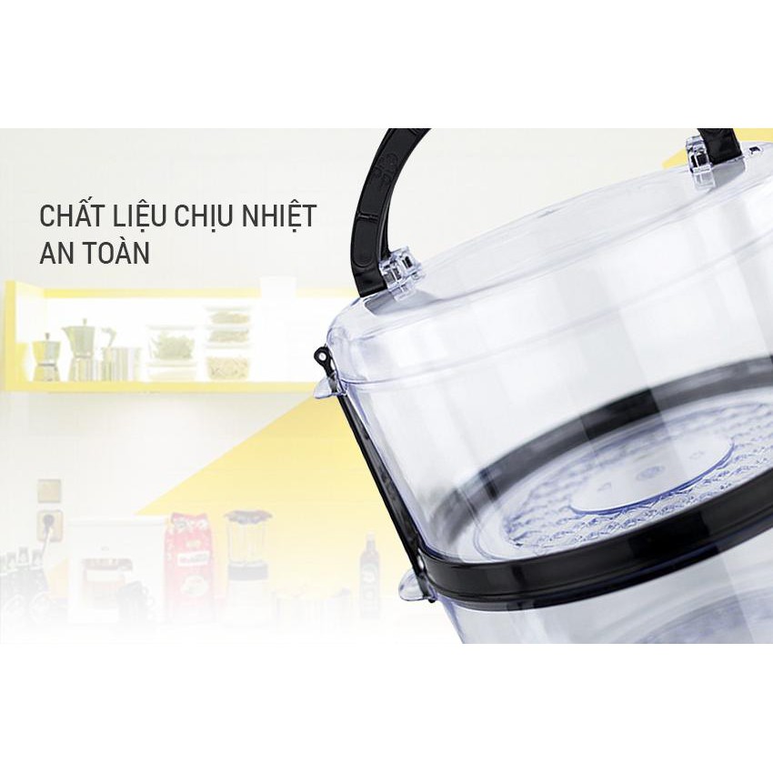 Nồi Hấp Thực Phẩm Đa Năng Magic Korea  A64 5 Lít Công Suất 500W  hấp thịt, rau, củ quả, cá,trứng....Bảo Hành 12 tháng