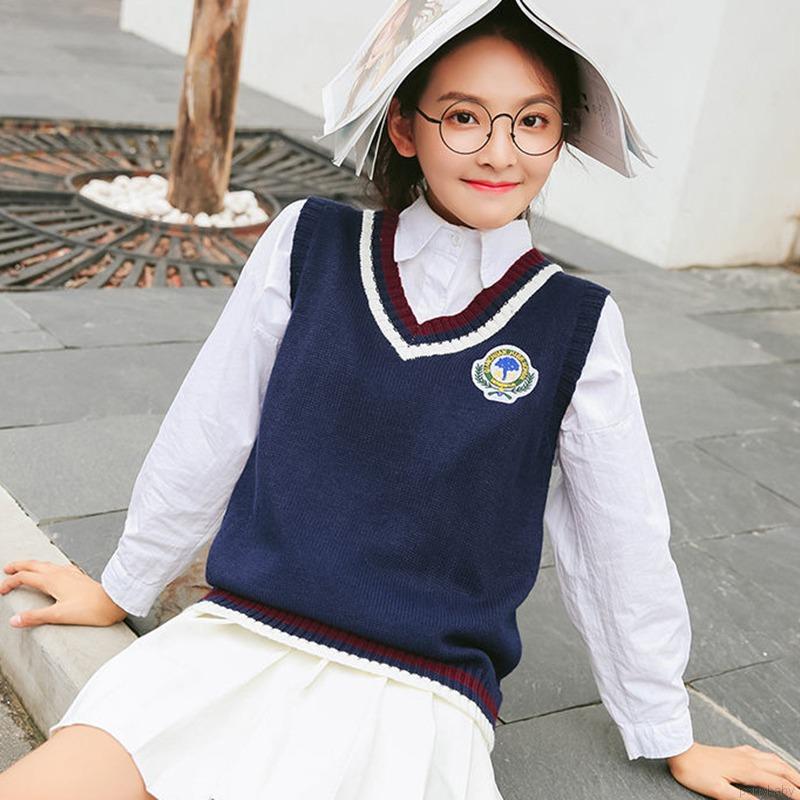 Áo Len Nữ Không Tay Cổ Chữ V Phong Cách Hàn Quốc | BigBuy360 - bigbuy360.vn