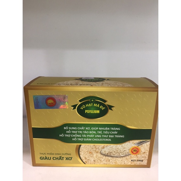Vỏ hạt mã đề Psyllium hộp 100g