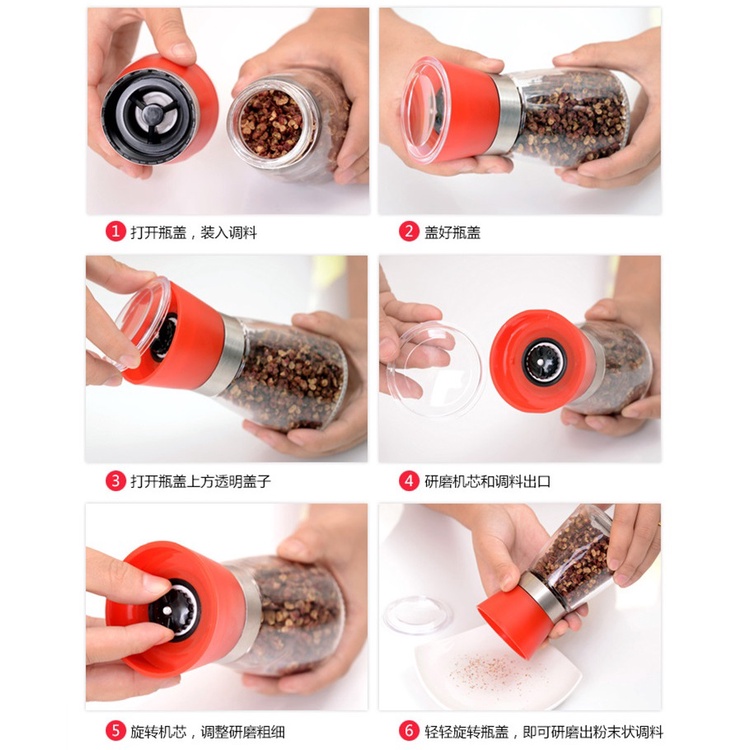 Dụng Cụ Xay Tiêu Cầm Tay Nhỏ Gọn Tiện Lợi