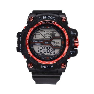 Đồng hồ nữ thể thao điện tử L Shock dây cao su siêu bền cá tính