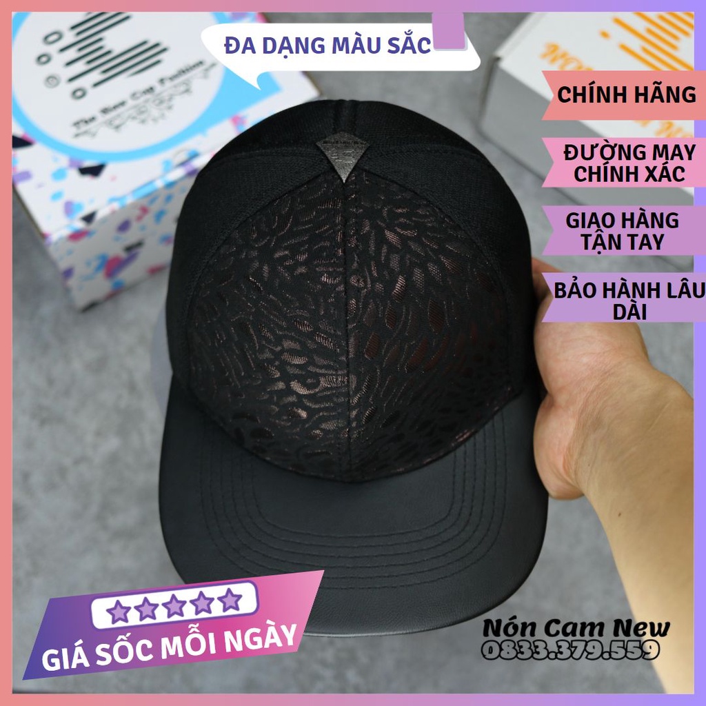 Nón thời trang NONCAM mẫu mới nhất dành cho nam màu ánh kim siêu hot hit FULL BOX kèm video