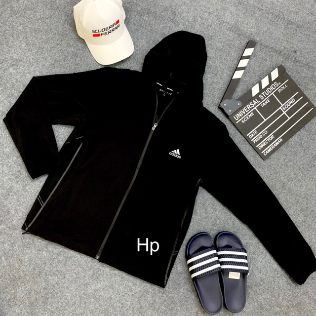 Áo khoác gió 1 lớp mũ liề, có túi trong