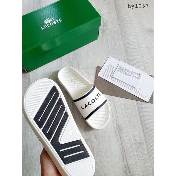🔥HÀNG SIÊU CẤP🔥Dép lê nam quai ngang LACOSTE cá sấu siêu bền giá tốt