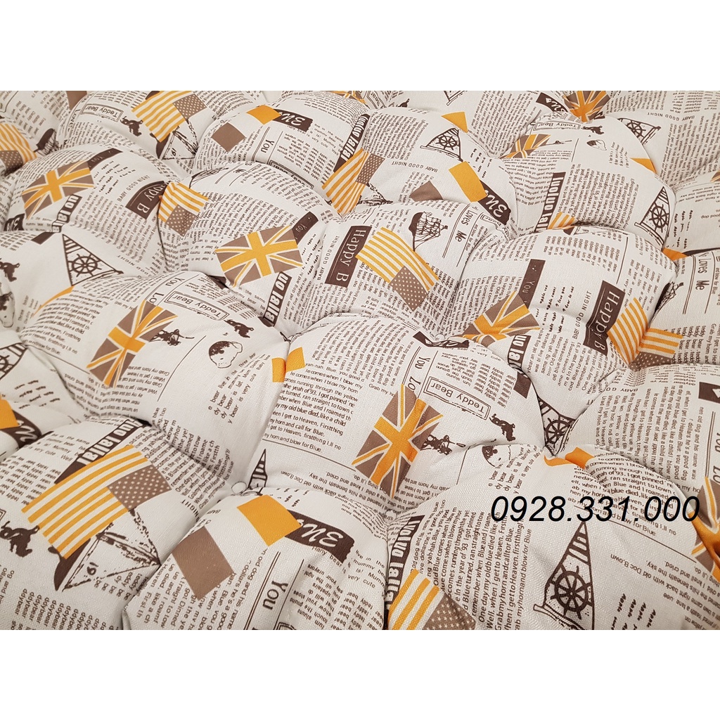 Đệm ghế mây, nệm lót ghế Papasan nhiều kích thước