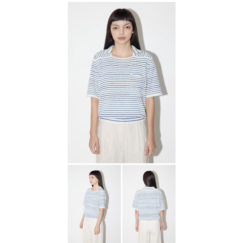 BOUCLE COLLAR KNIT  - Áo polo chất vải len cao cấp thoáng mát sang trọng unisex