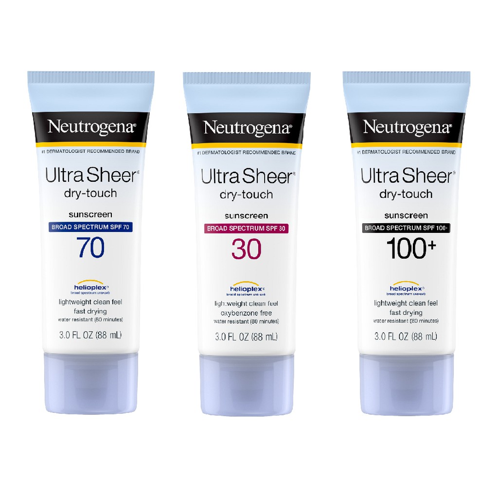 [DATE 2022] Kem chống nắng Neutrogena Ultra Sheer Dry Touch SPF 30 / 55 / 70 / 100 + (88ml) - Mimi Shop