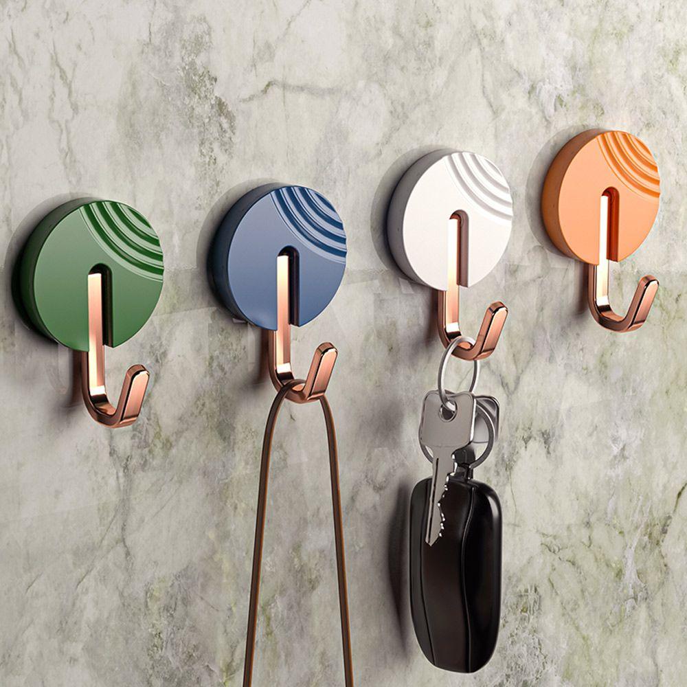 LONTIME Set 4 Móc Treo Đồ Dán Tường Tự Dính Không Cần Khoan Lỗ