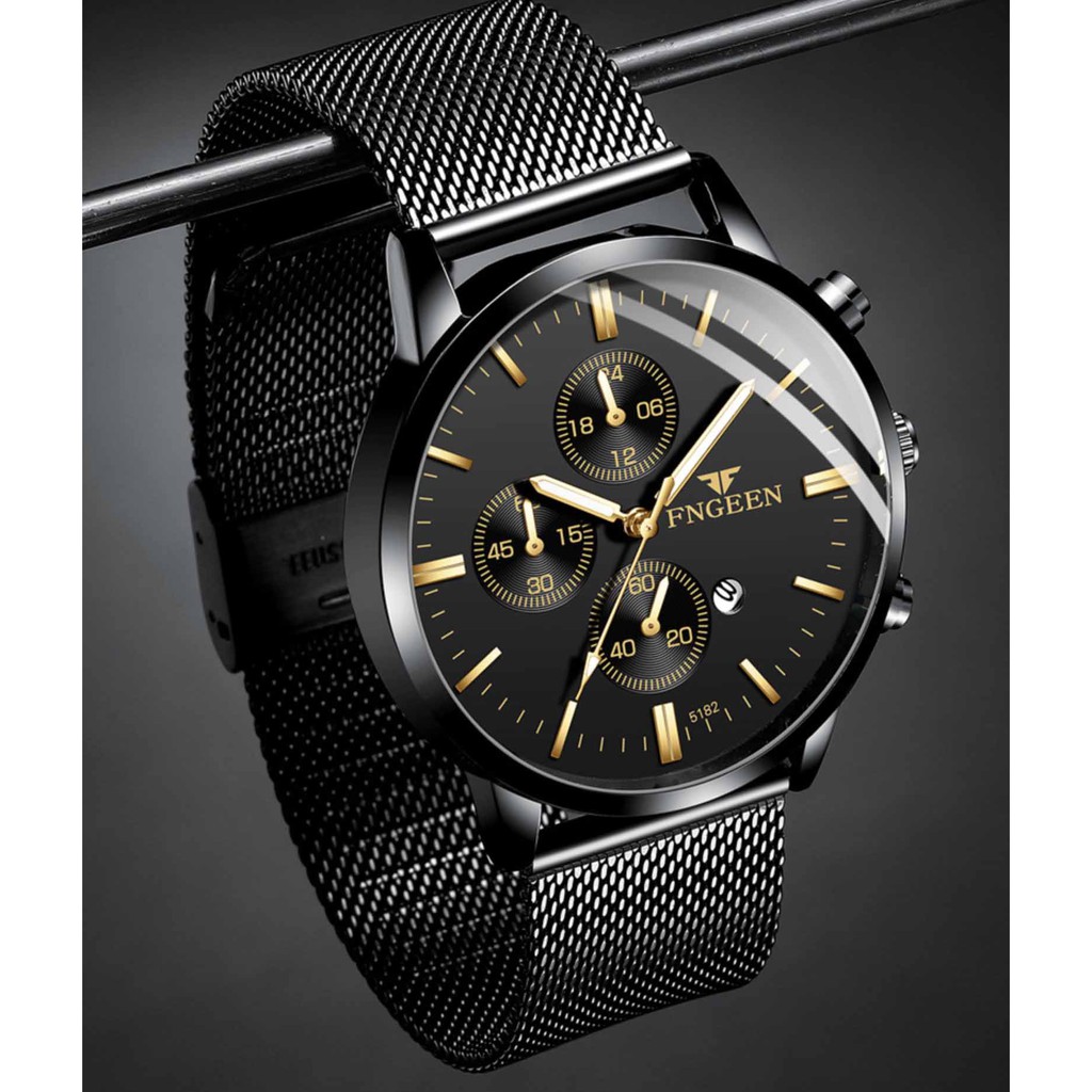 Đồng hồ nam Fngeen AF15 dây thép nhuyễn tuyệt đẹp, kính chống trày xước tốt ( Tặng kèm tháo mắc ) | BigBuy360 - bigbuy360.vn