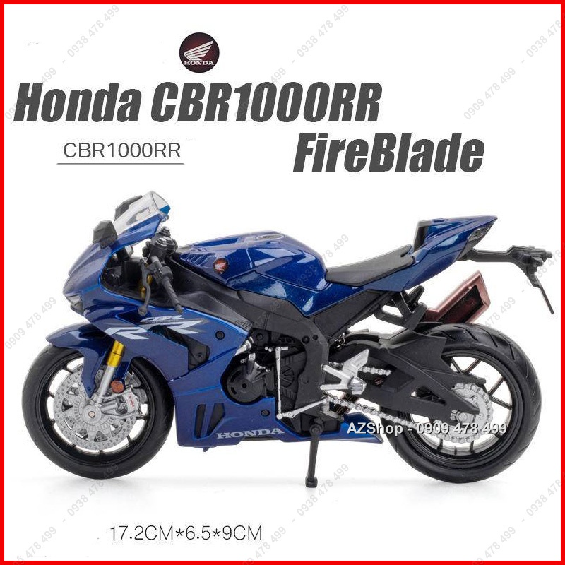 Xe Mô Hình Moto Honda CBR 1000R FireBlade New - Tỉ Lệ 1:12